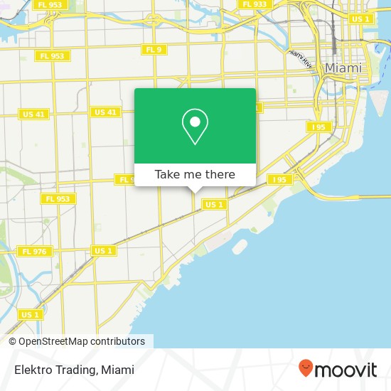 Mapa de Elektro Trading, 2171 SW 24th Ter Miami, FL 33145