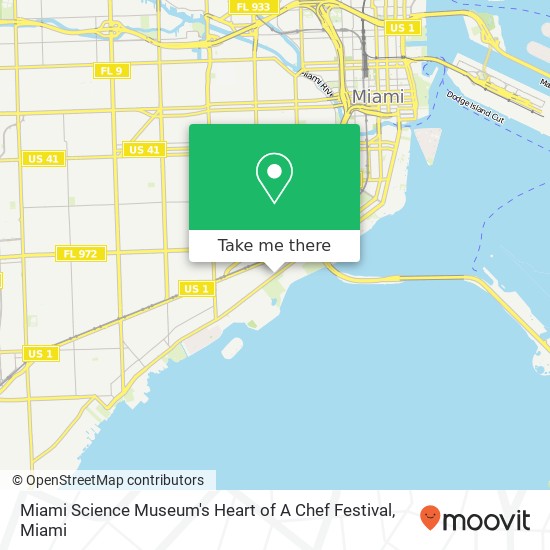 Miami Science Museum's Heart of A Chef Festival map