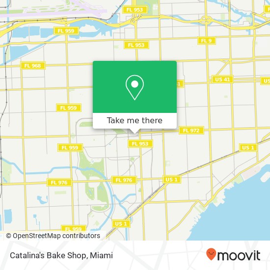 Mapa de Catalina's Bake Shop, 475 Biltmore Way Coral Gables, FL 33134