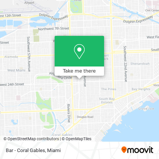 Mapa de Bar - Coral Gables