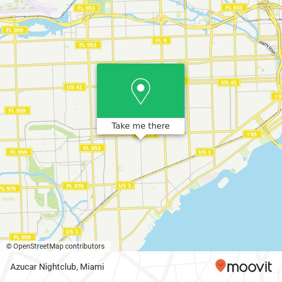 Azucar Nightclub map