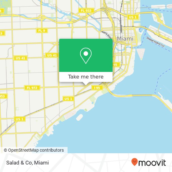 Mapa de Salad & Co, 1245 SW 22nd St Miami, FL 33145
