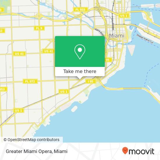 Greater Miami Opera map