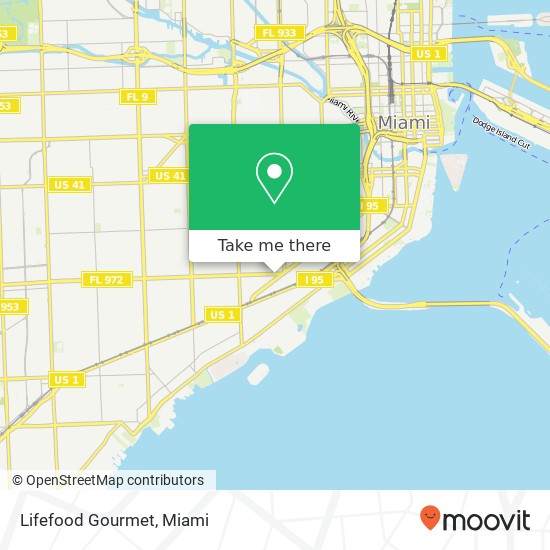 Mapa de Lifefood Gourmet, 1248 Coral Way Miami, FL 33145