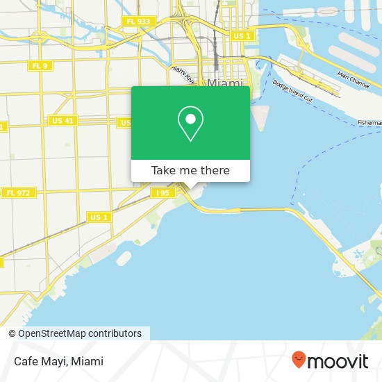 Mapa de Cafe Mayi, 2475 Brickell Ave Miami, FL 33129