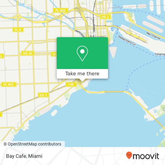 Mapa de Bay Cafe, 2451 Brickell Ave Miami, FL 33129