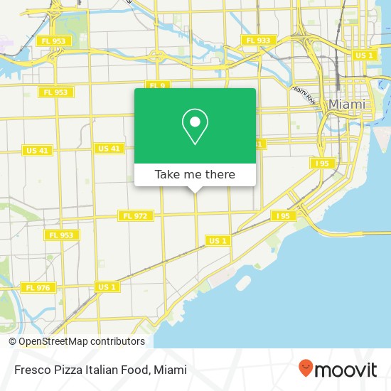 Fresco Pizza Italian Food, 1814 SW 22nd Ave Miami, FL 33145 map