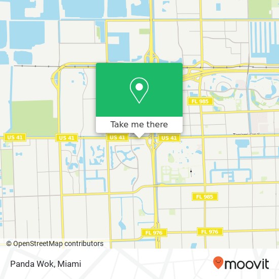 Mapa de Panda Wok, 11980 SW 8th St Miami, FL 33184