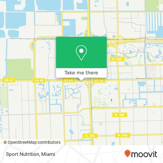 Mapa de Sport Nutrition, 11980 SW 8th St Miami, FL 33184