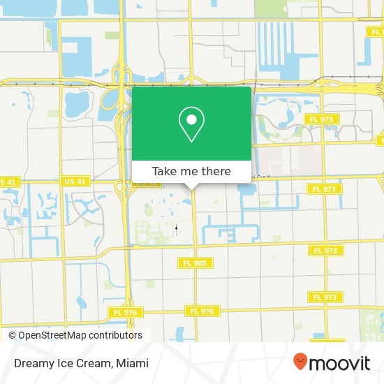 Mapa de Dreamy Ice Cream, 1108 SW 107th Ave Miami, FL 33199
