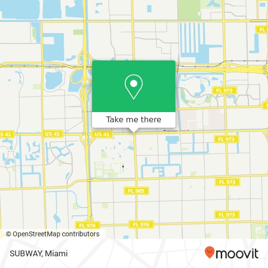 SUBWAY, 10700 SW 8th St Miami, FL 33199 map