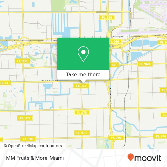 Mapa de MM Fruits & More, 8562 SW 8th St Miami, FL 33144