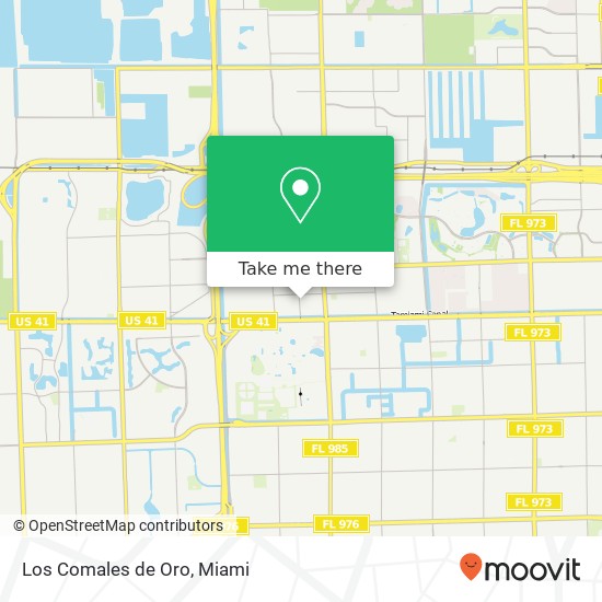 Mapa de Los Comales de Oro, 529 SW 109th Ave Miami, FL 33174
