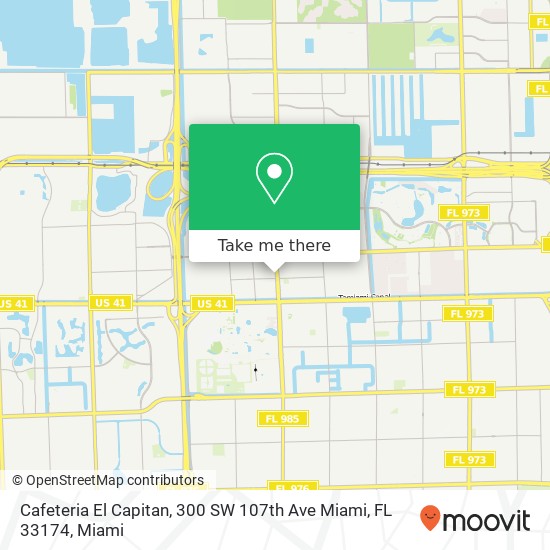 Cafeteria El Capitan, 300 SW 107th Ave Miami, FL 33174 map