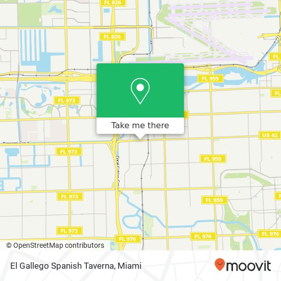 Mapa de El Gallego Spanish Taverna, 7173 SW 8th St Miami, FL 33144