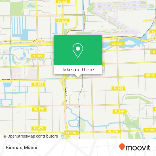 Mapa de Biomax, 7175 SW 8th St Miami, FL 33144