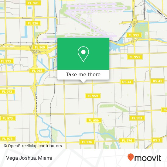 Mapa de Vega Joshua, 5989 SW 8th St Miami, FL 33144