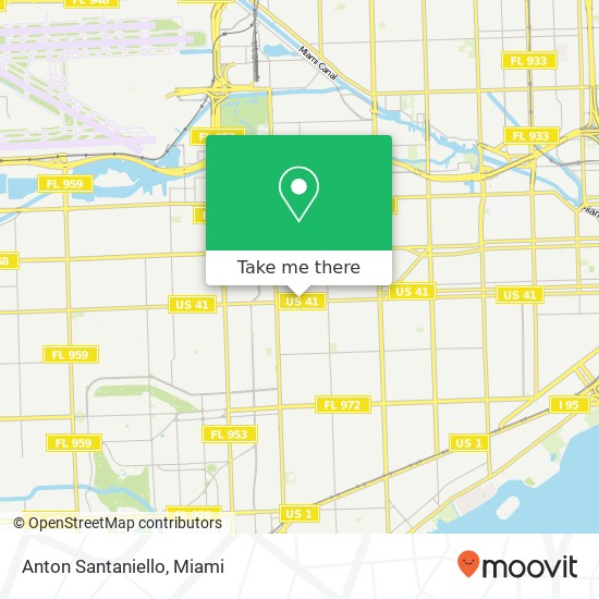 Mapa de Anton Santaniello, 3411 SW 8th St Miami, FL 33135