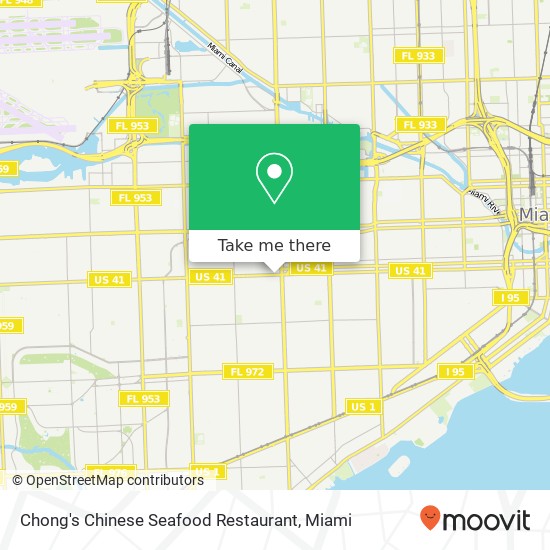 Mapa de Chong's Chinese Seafood Restaurant, 2772 SW 8th St Miami, FL 33135