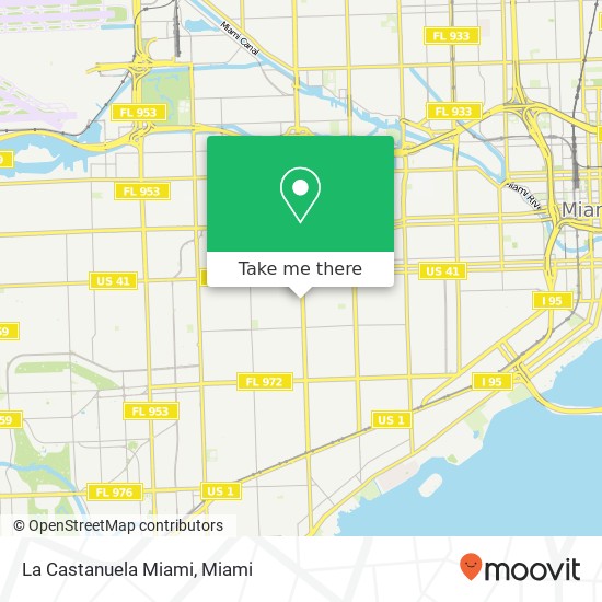 Mapa de La Castanuela Miami, 1148 SW 27th Ave Miami, FL 33135