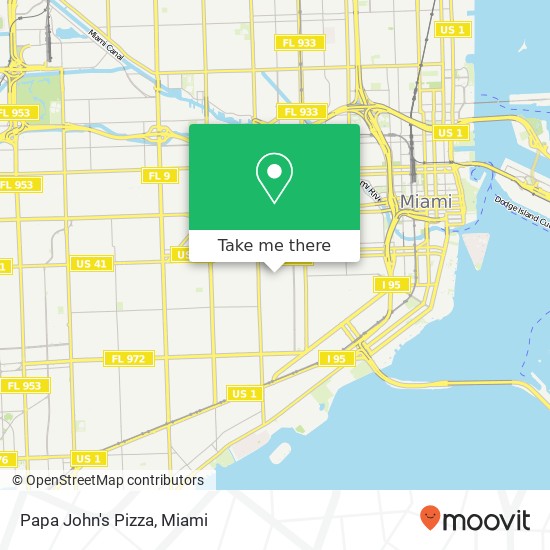 Papa John's Pizza, 1100 SW 15th Ave Miami, FL 33135 map