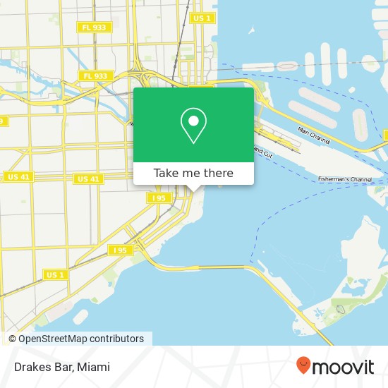 Drakes Bar map
