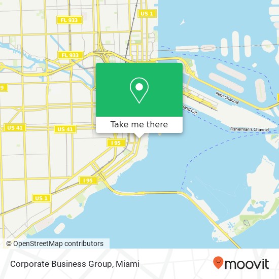 Mapa de Corporate Business Group, 1111 Brickell Ave Miami, FL 33131