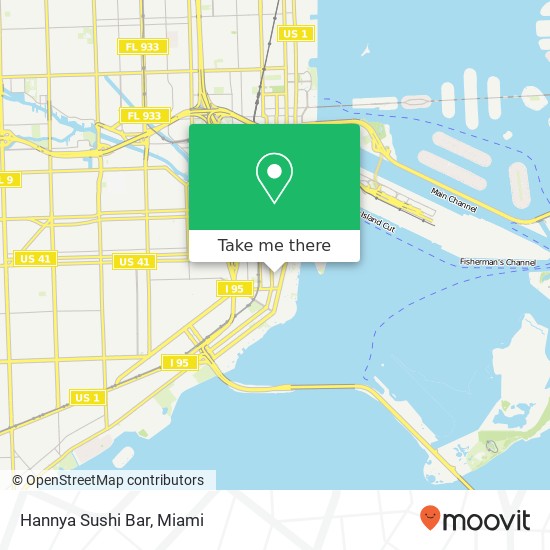 Hannya Sushi Bar, 1063 SE 1st Ave Miami, FL 33131 map