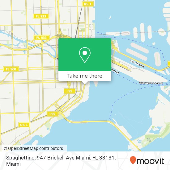 Spaghettino, 947 Brickell Ave Miami, FL 33131 map