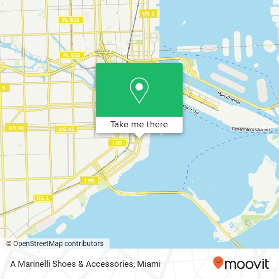 Mapa de A Marinelli Shoes & Accessories, 1110 Brickell Ave Miami, FL 33131