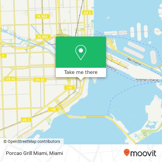 Mapa de Porcao Grill Miami, 901 S Miami Ave Miami, FL 33130