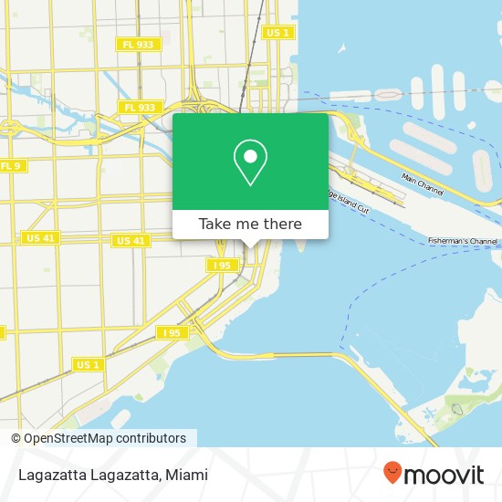Mapa de Lagazatta Lagazatta, 1010 S Miami Ave Miami, FL 33130