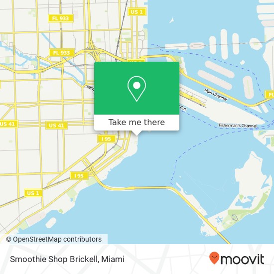 Smoothie Shop Brickell, 1155 Brickell Bay Dr Miami, FL 33131 map