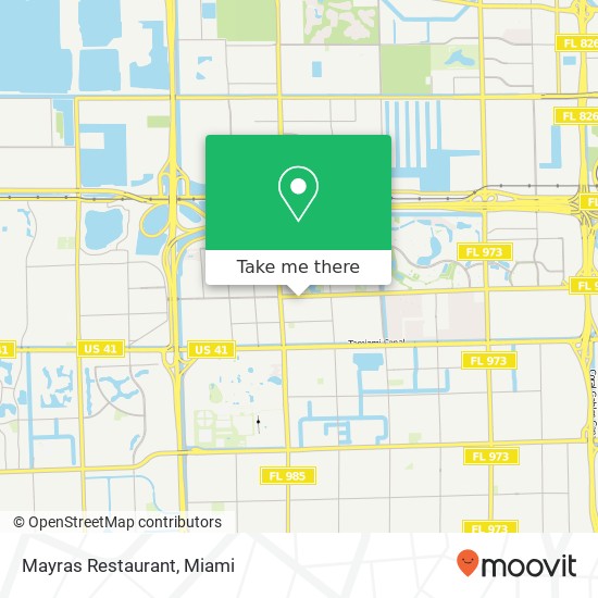 Mapa de Mayras Restaurant, 10504 W Flagler St Miami, FL 33174