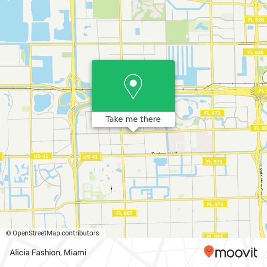 Mapa de Alicia Fashion, 10336 W Flagler St Miami, FL 33174