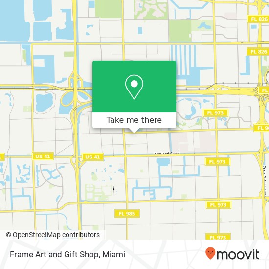 Mapa de Frame Art and Gift Shop, 10404 W Flagler St Miami, FL 33174