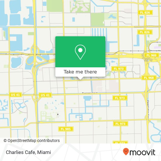 Mapa de Charlies Cafe, 10016 W Flagler St Miami, FL 33174