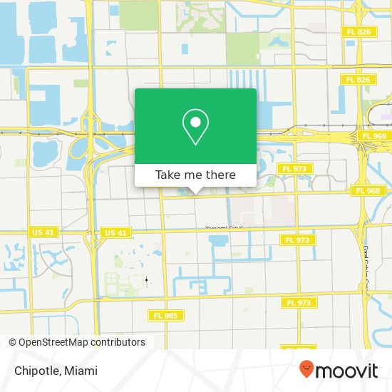 Mapa de Chipotle, 10141 W Flagler St Miami, FL 33174