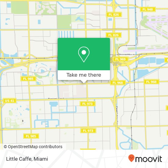 Mapa de Little Caffe, 8700 W Flagler St Miami, FL 33174