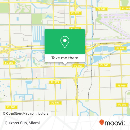 Mapa de Quiznos Sub, 8229 W Flagler St Miami, FL 33144