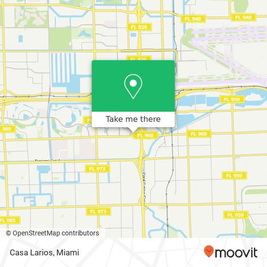Mapa de Casa Larios, 7705 W Flagler St Miami, FL 33144