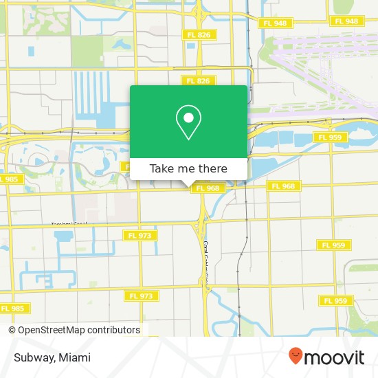 Mapa de Subway, 7795 W Flagler St Miami, FL 33144