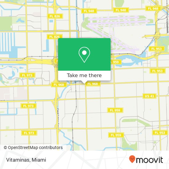 Mapa de Vitaminas, 6720 W Flagler St Miami, FL 33144