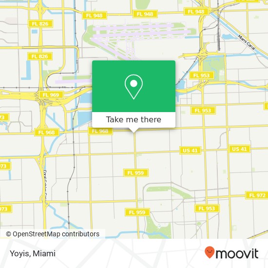 Mapa de Yoyis, 140 SW 57th Ave Miami, FL 33144