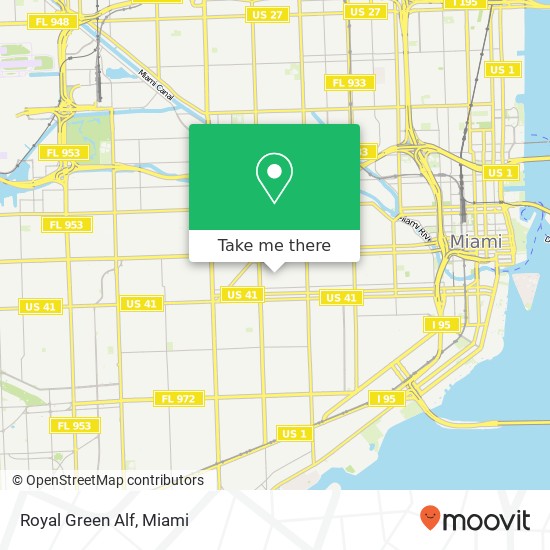 Mapa de Royal Green Alf, 2013 SW 4th St Miami, FL 33135