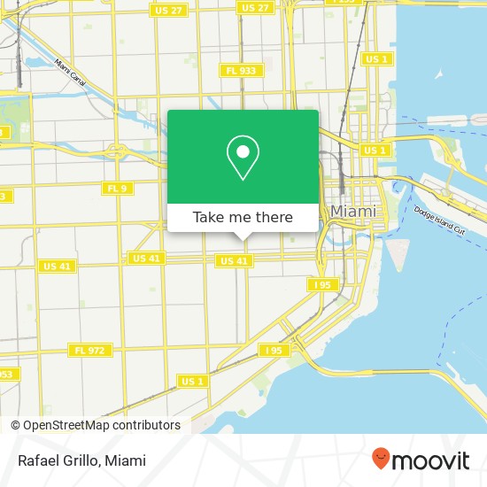 Mapa de Rafael Grillo, 434 SW 12th Ave Miami, FL 33130