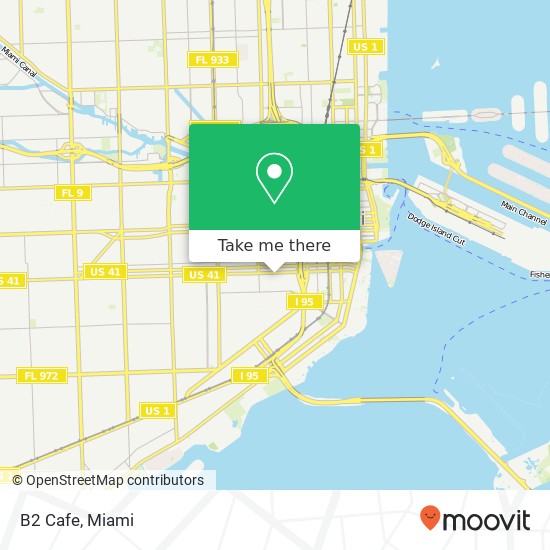 Mapa de B2 Cafe, SW 8th St Miami, FL 33130