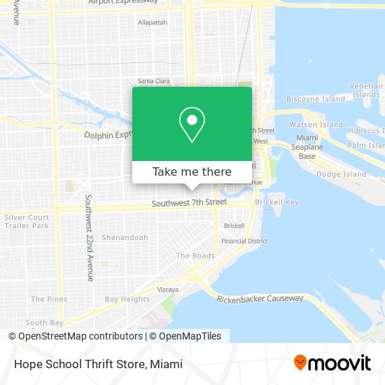 Mapa de Hope School Thrift Store