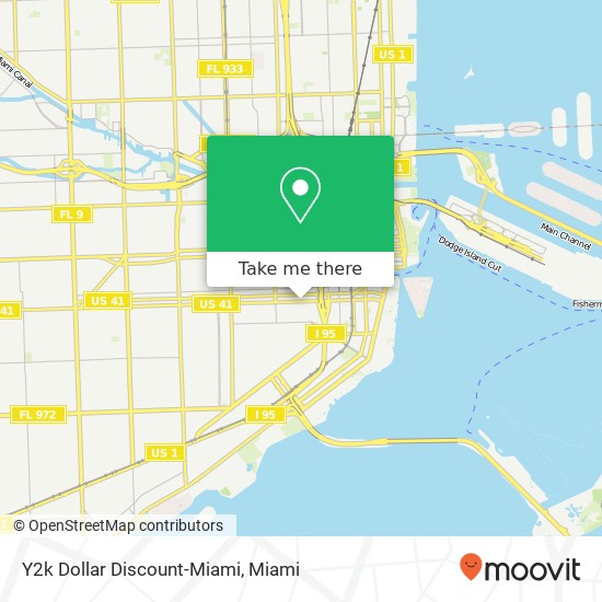 Mapa de Y2k Dollar Discount-Miami, 555 SW 8th St Miami, FL 33130