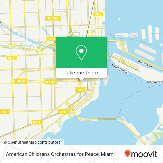 American Children's Orchestras for Peace map